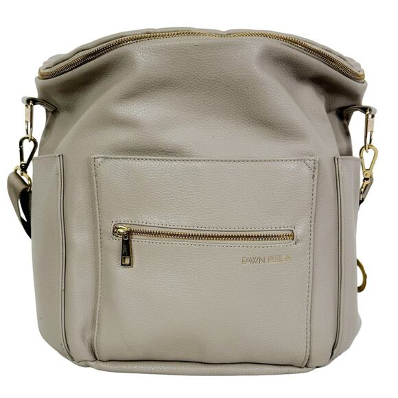 Fawn Design The Original Diaper Bag Backpack Taupe Grey - Picture 1 of 12